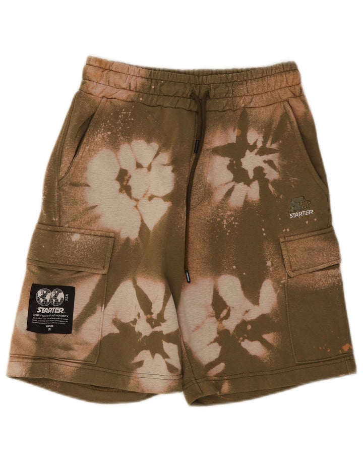 Starter Herre Cargo Sports Shorts Små Khaki Tie Dye Bomuld