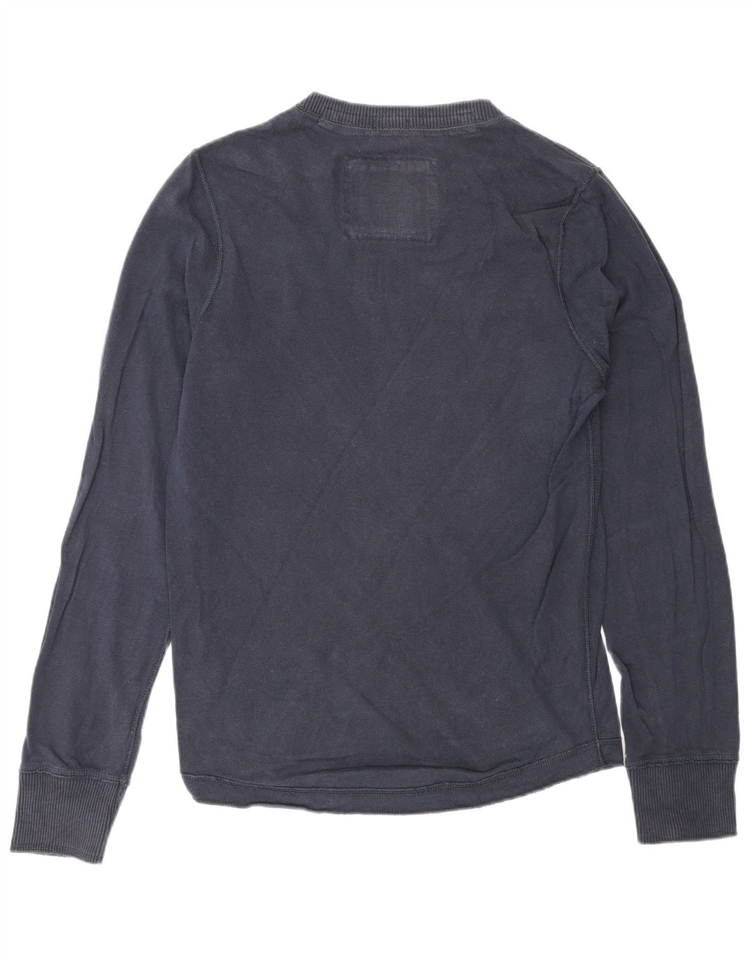 Abercrombie & Fitch Herre Top Langærmet Medium Navy Blue Classic