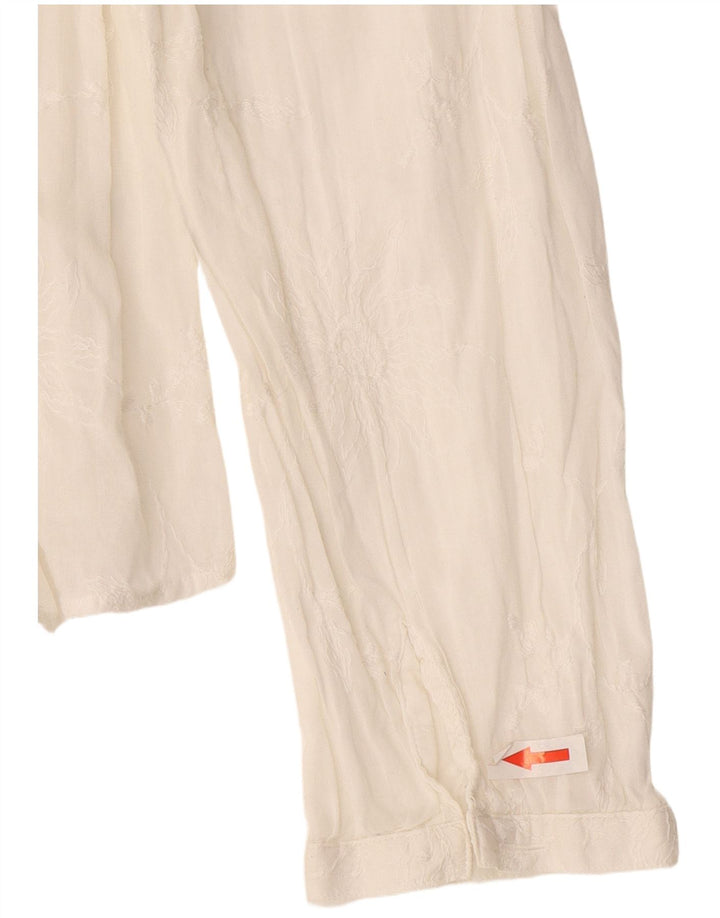 Massimo Dutti Dameskjorte EU 44 XL Off White Floral
