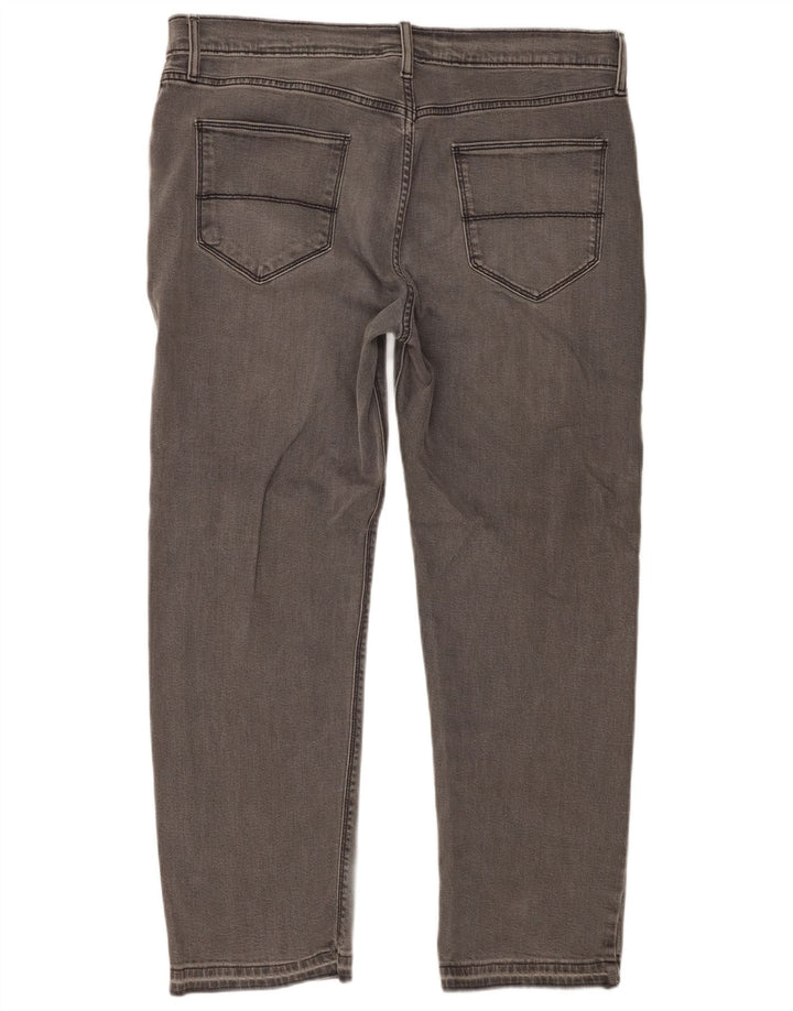 Marks & Spencer Straight Jeans til mænd W36 L29 Grå bomuld