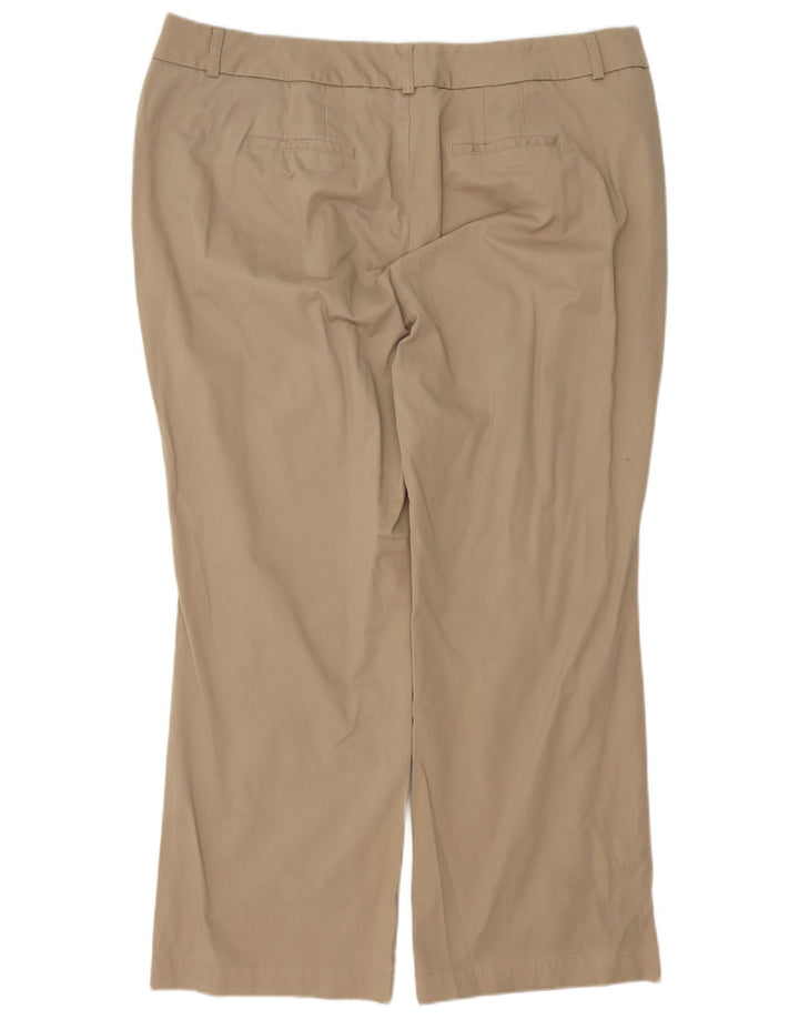 DOCKERS Lige fritidsbukser til kvinder US 22 3XL W42 L30 Beige Bomuld