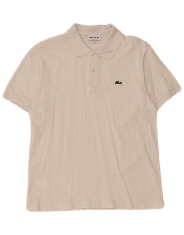Lacoste herre klassisk pasform poloshirt størrelse 4 Medium hvid