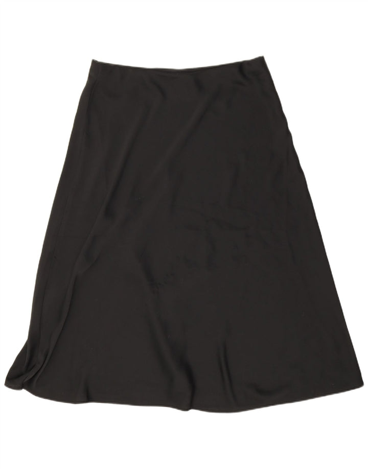 Marks & Spencer A-line nederdel til kvinder UK 14 Large W33 Black Polyester