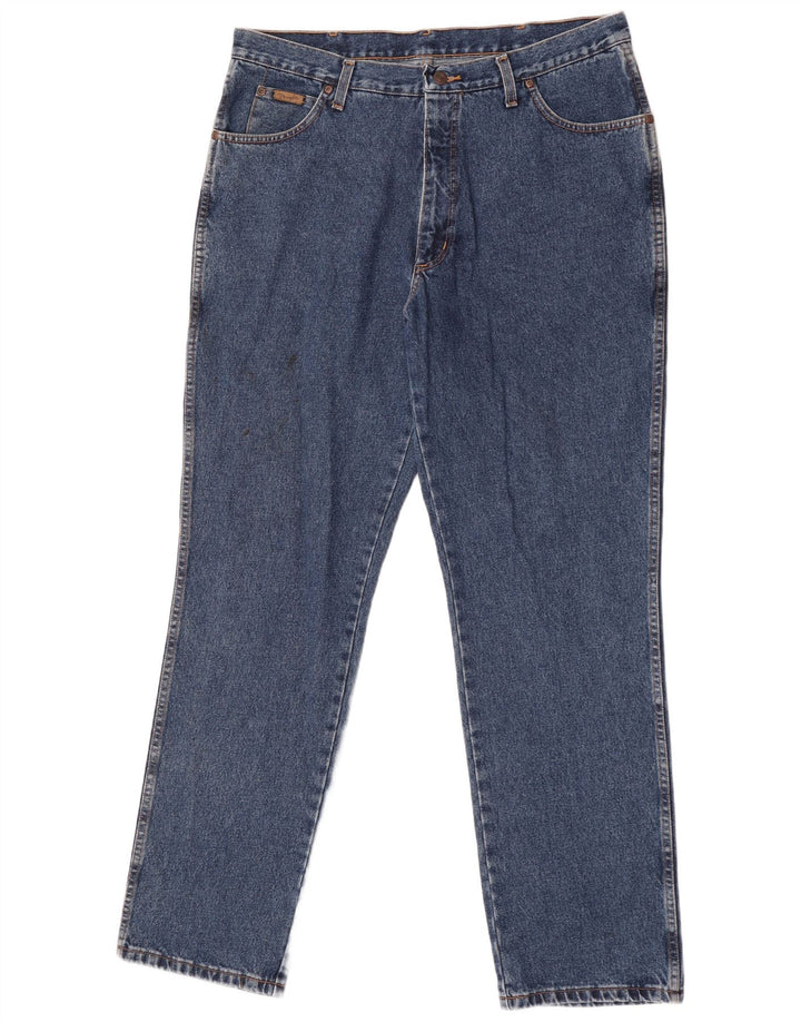 Wrangler Straight Jeans til mænd W38 L30 blå bomuld