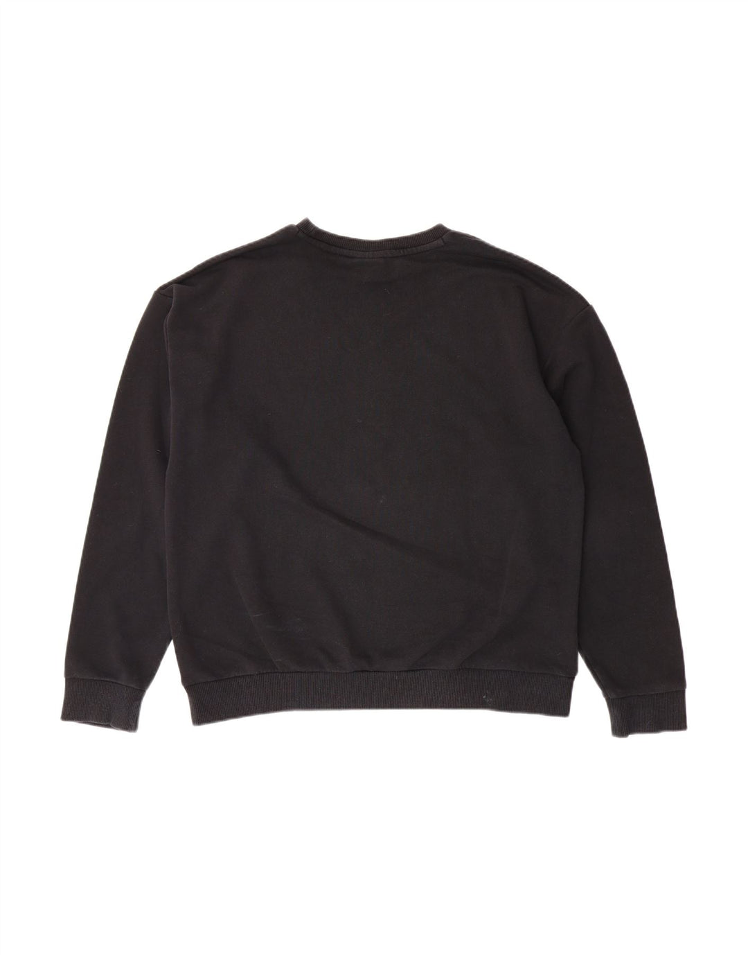 PUMA Womens Graphic Sweatshirt Jumper UK 14 Medium Black