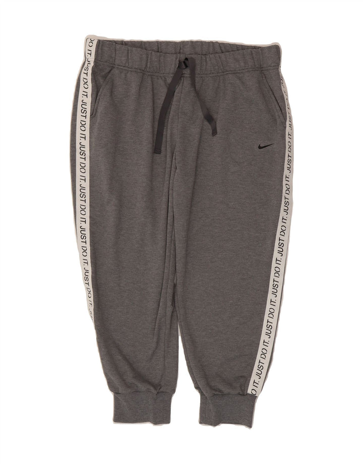 NIKE Mens Dri Fit Graphic Tracksuit Trousers Joggers XL  Grey Polyester Vintage Nike and Second-Hand Nike from Messina Hembry 