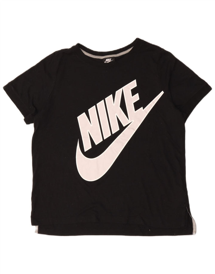 Nike grafisk T-shirt top til mænd, stor sort bomuld