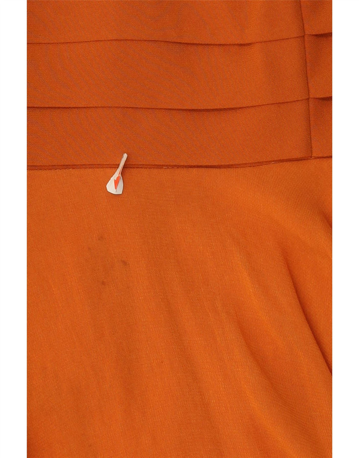 VINTAGE Womens Couture Sundress IT 42 Medium Orange Vintage Vintage and Second-Hand Vintage from Messina Hembry 