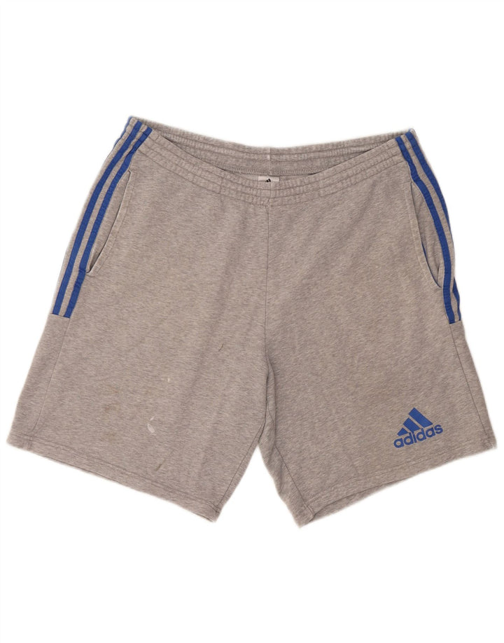 ADIDAS Mens Sport Shorts Large  Grey Cotton