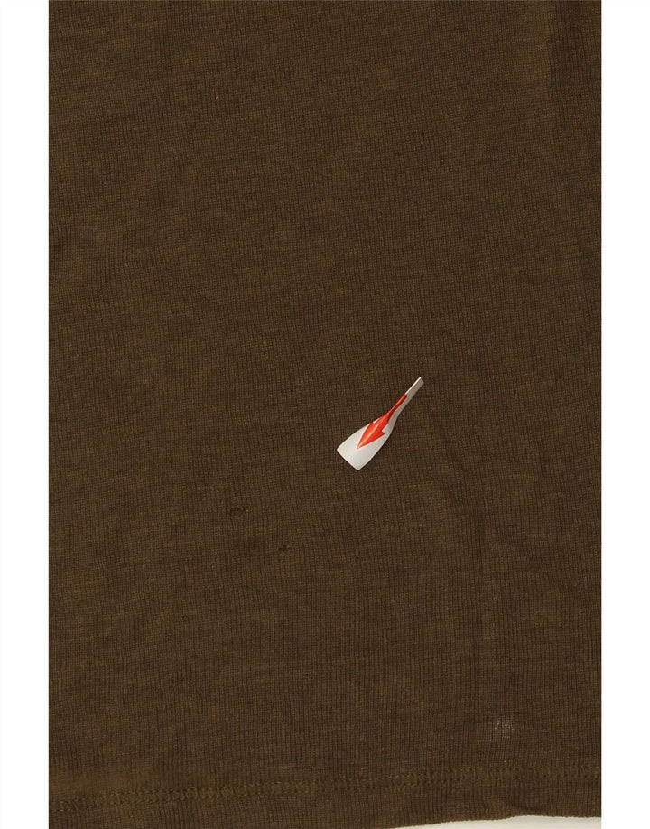 Massimo Dutti Dame Top Langærmet UK 16 Stor Khaki