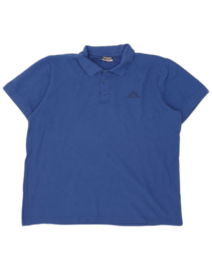 Kappa herre poloshirt XL blå bomuld