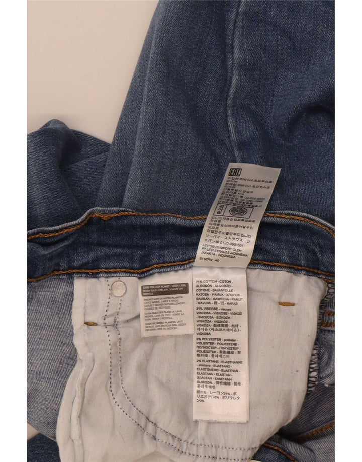 Levi's Dame 724 Højtaljede lige jeans W30 L32 Blå Bomuld