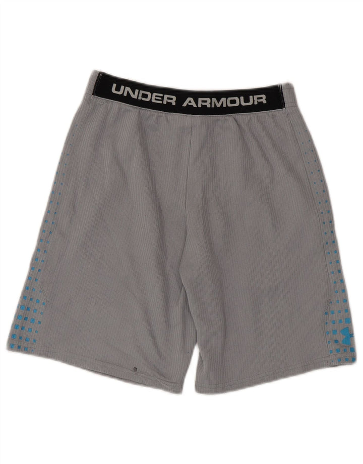 Under Armour Boys Sports Shorts 11-12 år Large Grå Colourblock Polyester