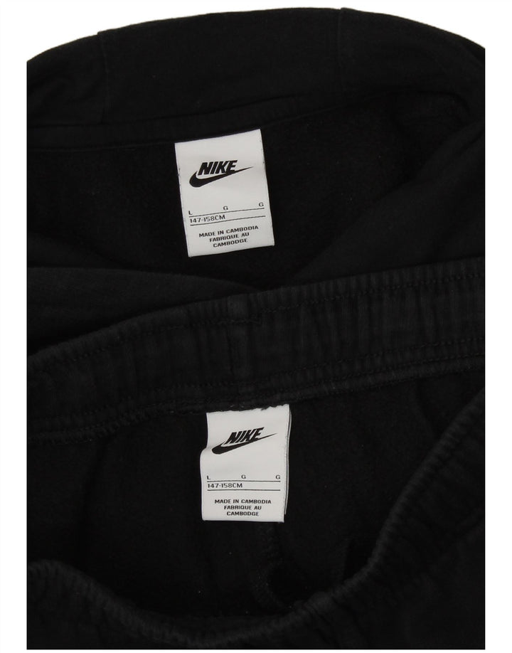 Nike piger Loose Fit grafisk hel træningsdragt 12-13 år stor sort bomuld