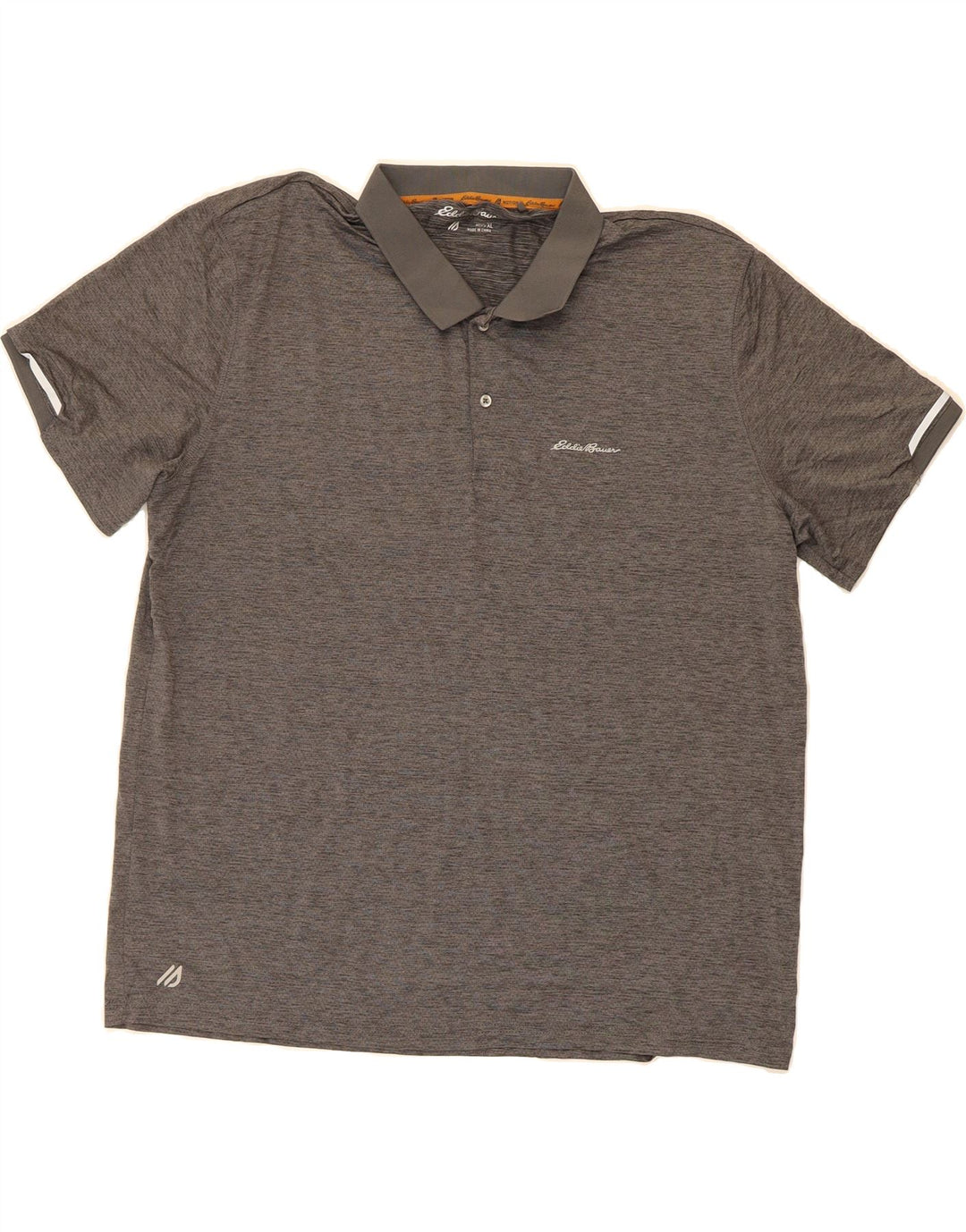 EDDIE BAUER Mens Polo Shirt XL Grey Vintage Eddie Bauer and Second-Hand Eddie Bauer from Messina Hembry 