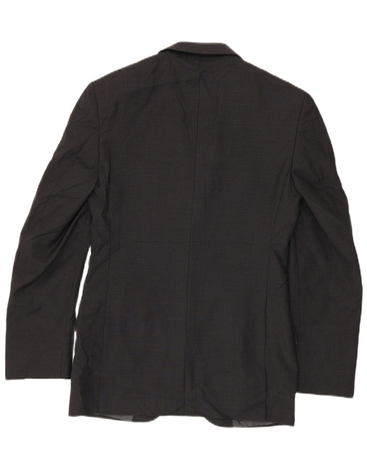 Marks & Spencer Herre 2-knaps blazerjakke UK 38 Medium Grey Pinstripe