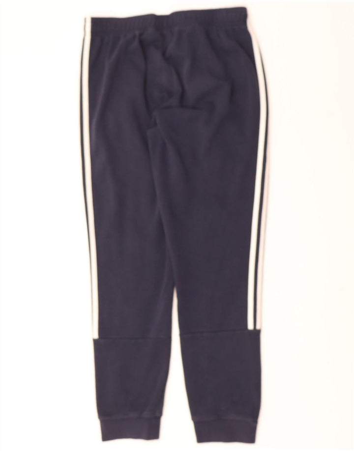 ADIDAS Mens Tracksuit Trousers Joggers Medium  Navy Blue Cotton