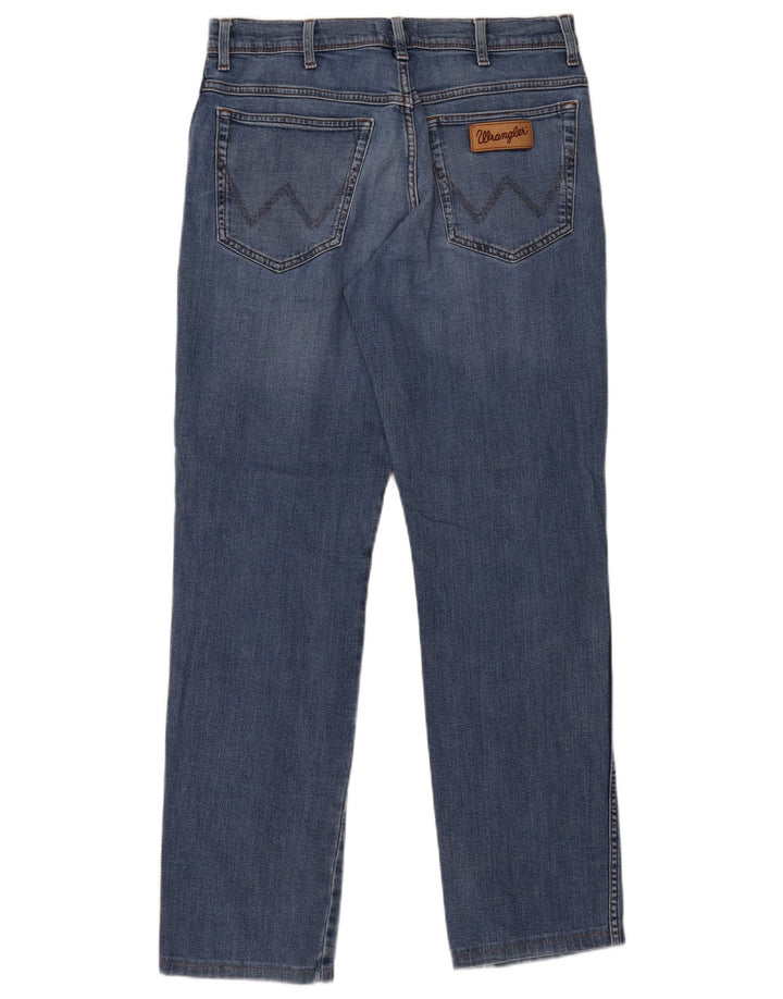 Wrangler Herre Texas Straight Jeans W32 L31 Blå Bomuld
