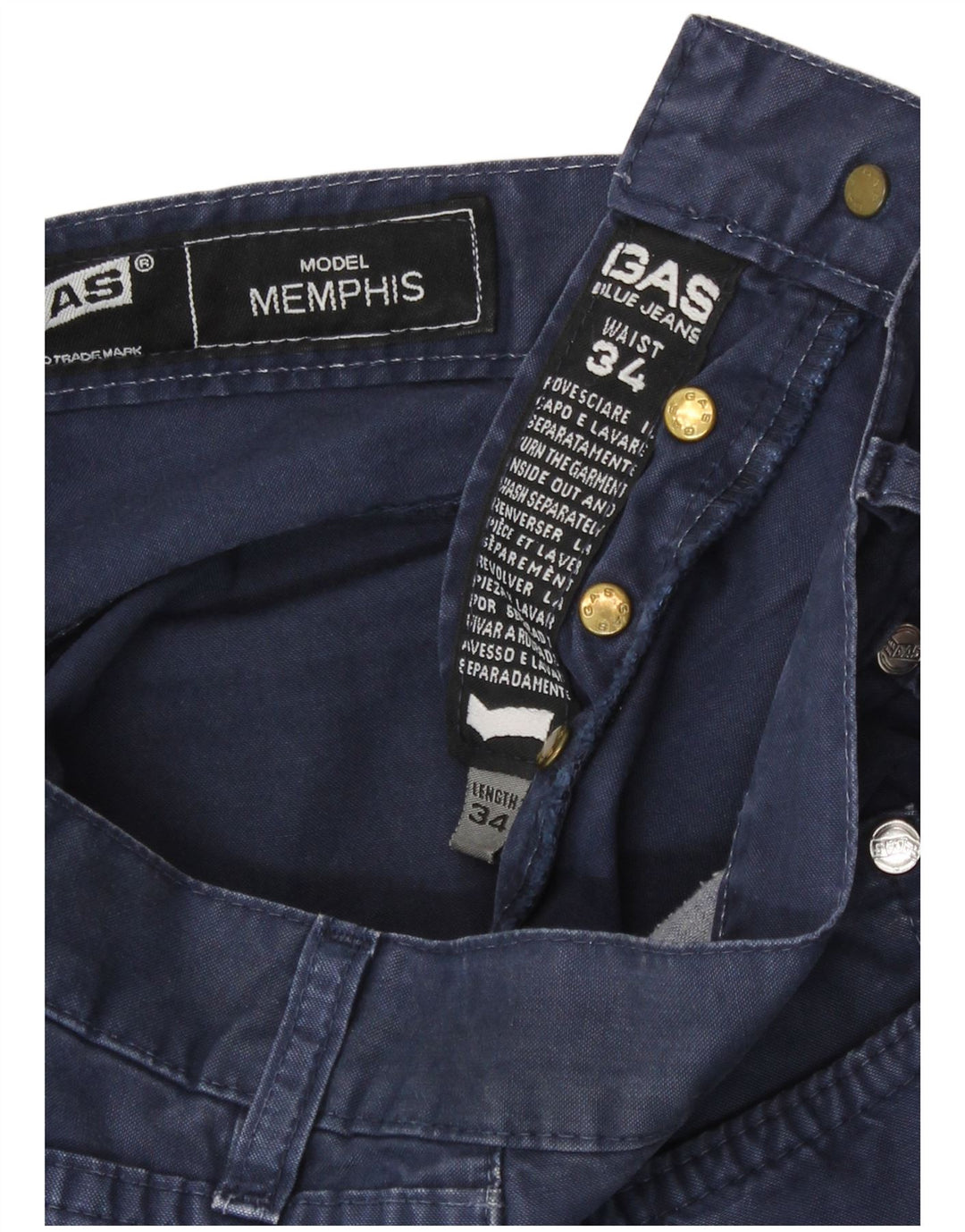 Gas Herre Memphis Casual Shorts W34 Large Navy Blue