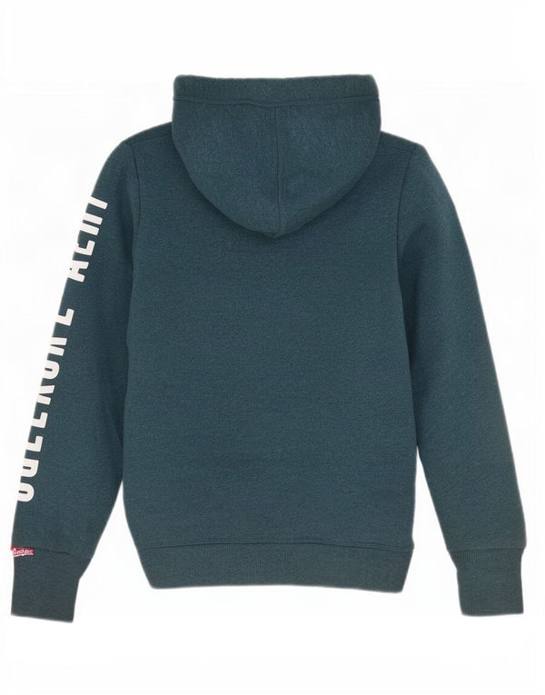 Superdry grafisk hættetrøje til kvinder UK 10 Lille grøn bomuld