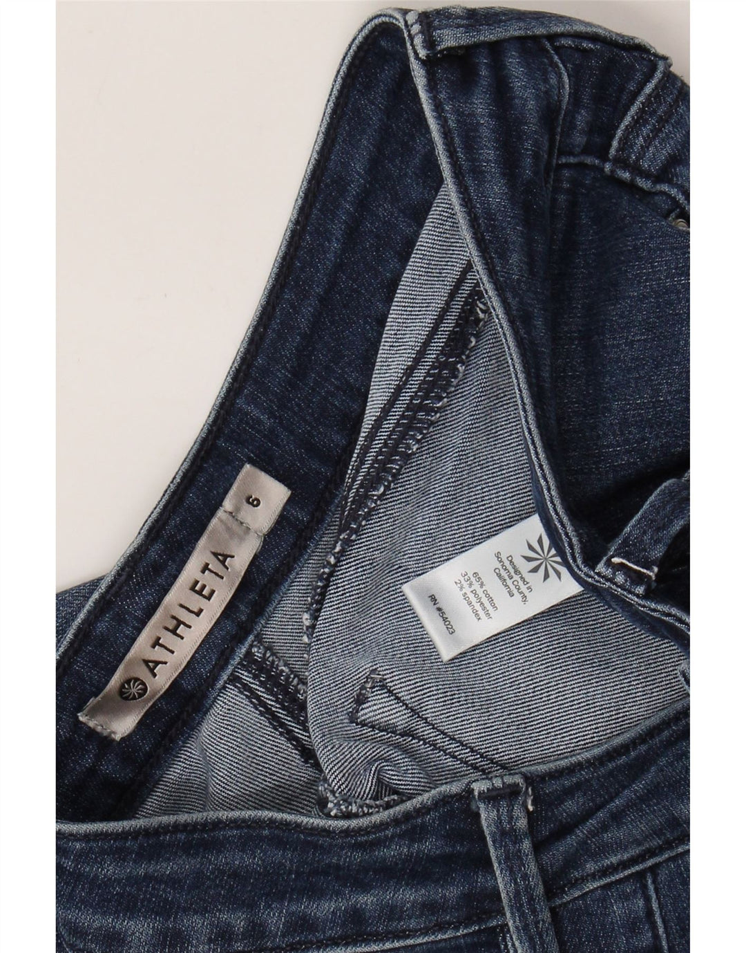 ATHLETA Dame Skinny Jeans US 6 Medium W30 L29 Blå Bomuld