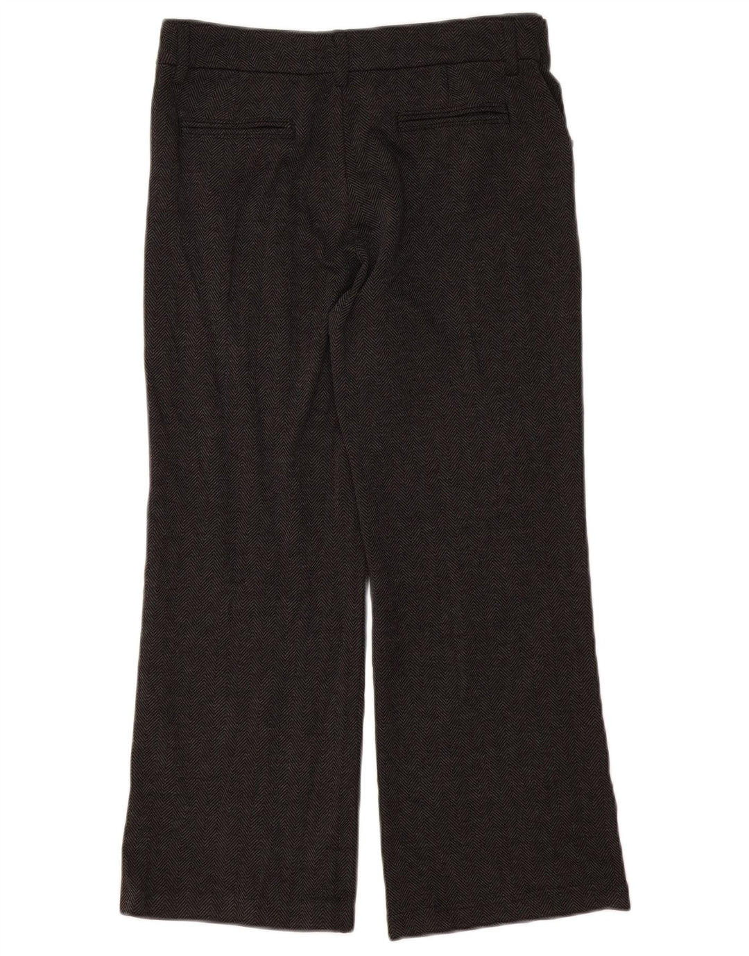 LEE Womens Riders Bootcut Cropped Trousers W32 L25 Grey Herringbone