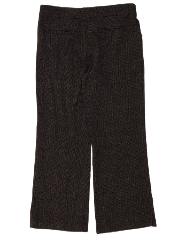 LEE Womens Riders Bootcut Cropped Trousers W32 L25 Grey Herringbone