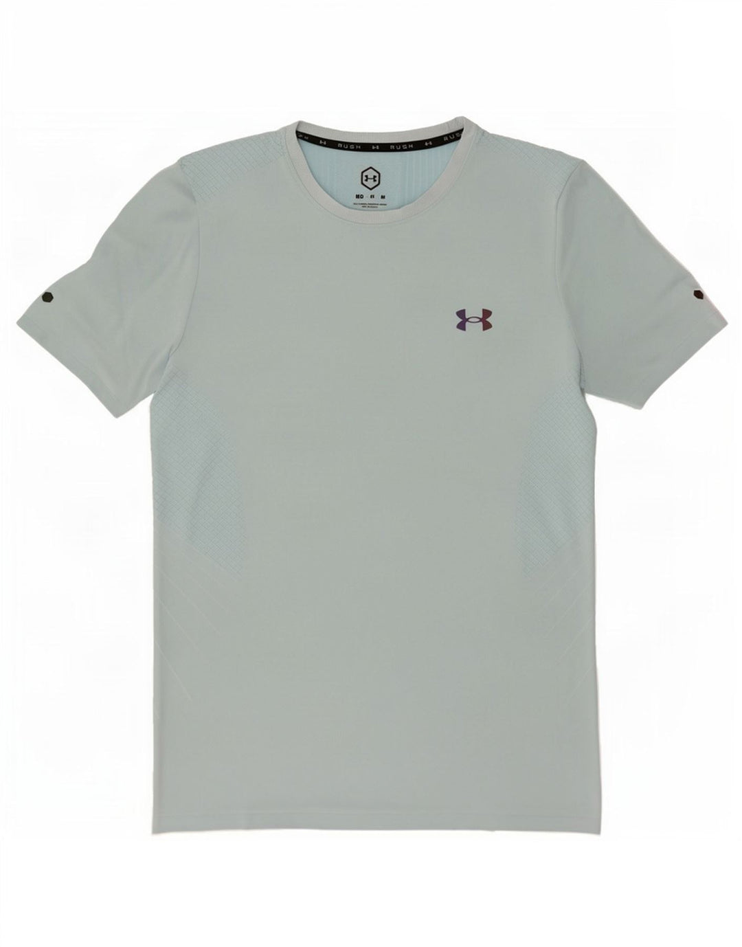 Under Armour Herre T-Shirt Top Medium Blue Pinstripe
