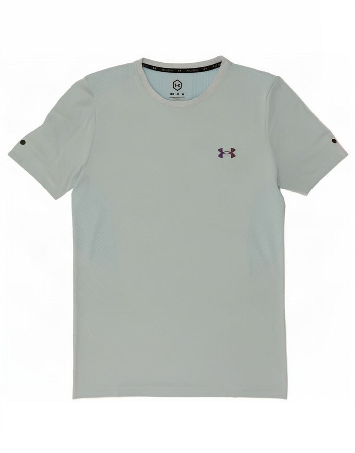 Under Armour Herre T-Shirt Top Medium Blue Pinstripe