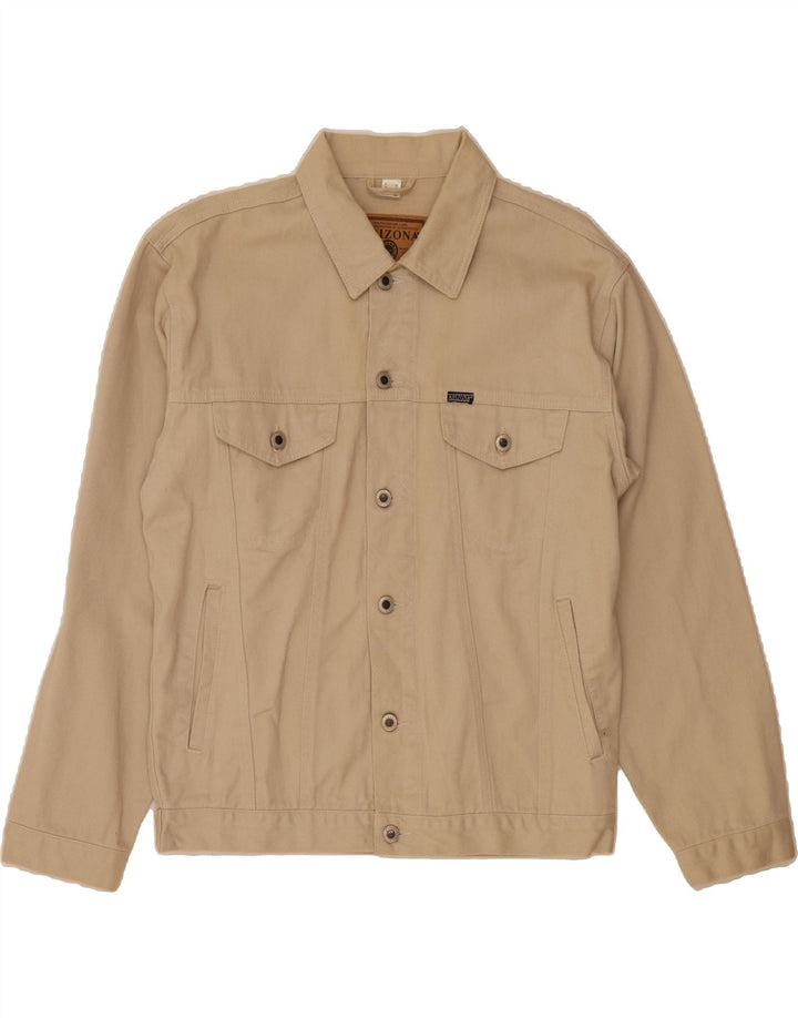 ARIZONA Mens Denim Jacket UK 38 Medium Beige Cotton Vintage Arizona and Second-Hand Arizona from Messina Hembry 