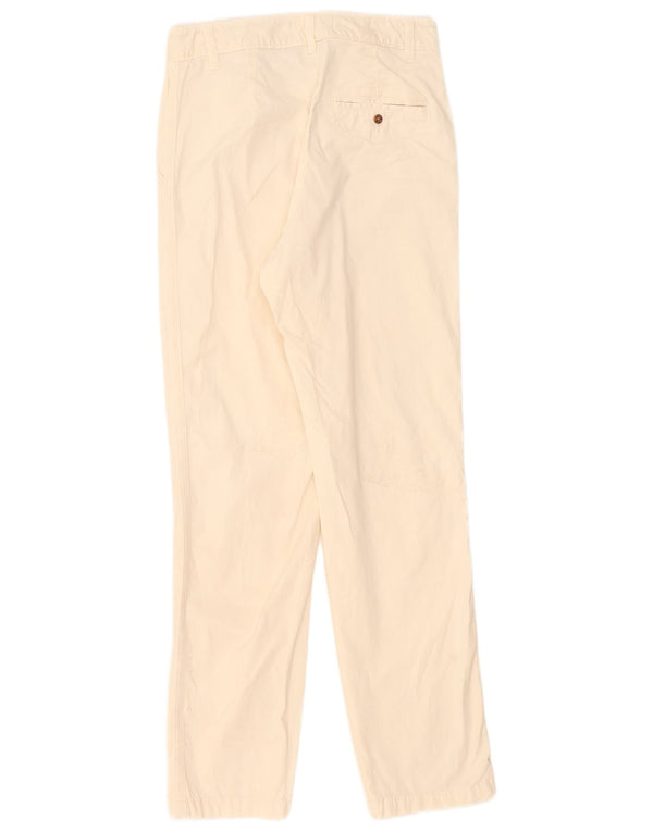 Marks & Spencer Lige Chinobukser til kvinder UK 8 Small W28 L29 White
