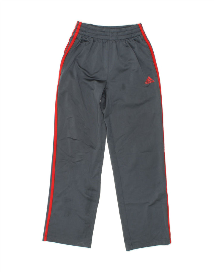 ADIDAS Boys Tracksuit Trousers 10-11 Years Grey Colourblock Polyester Vintage Adidas and Second-Hand Adidas from Messina Hembry 