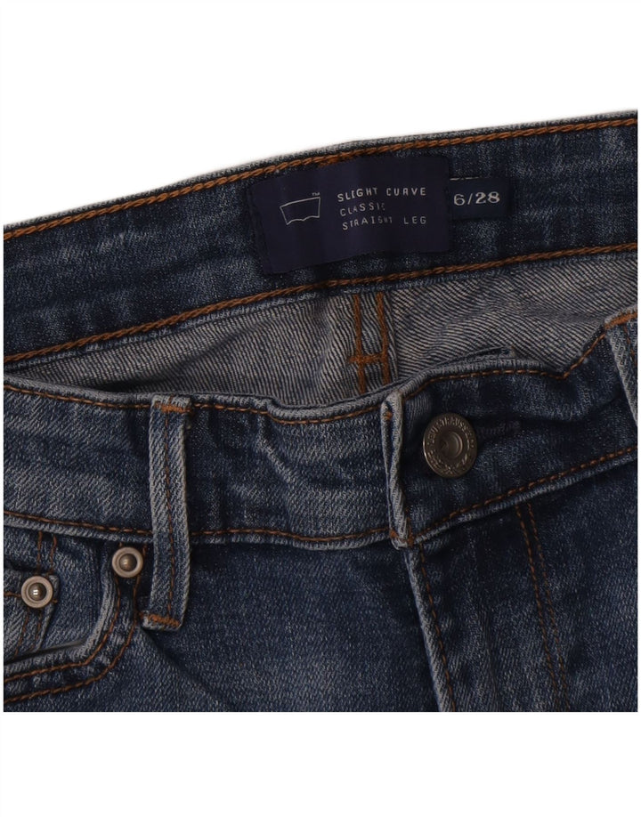 Levi's Dame let kurvede lige jeans US 6 Medium W28 L30 Blå Bomuld