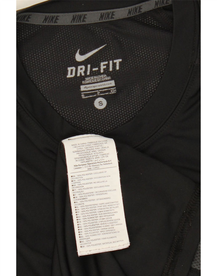 Nike Herre Dri Fit Vest Top Lille Sort Colourblock Polyester