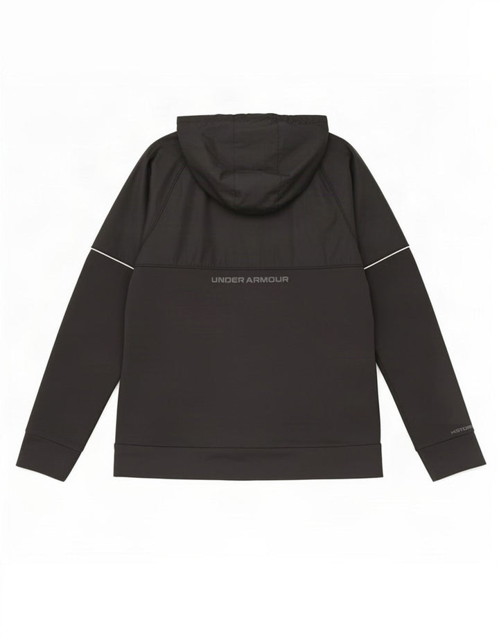 Under Armour Herre grafisk hættetrøje med lynlås mellem sort polyester