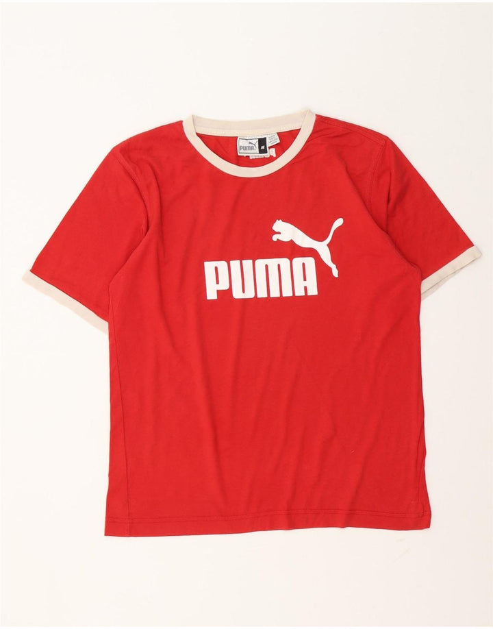 Puma Herre Grafisk T-Shirt Top Medium Rød