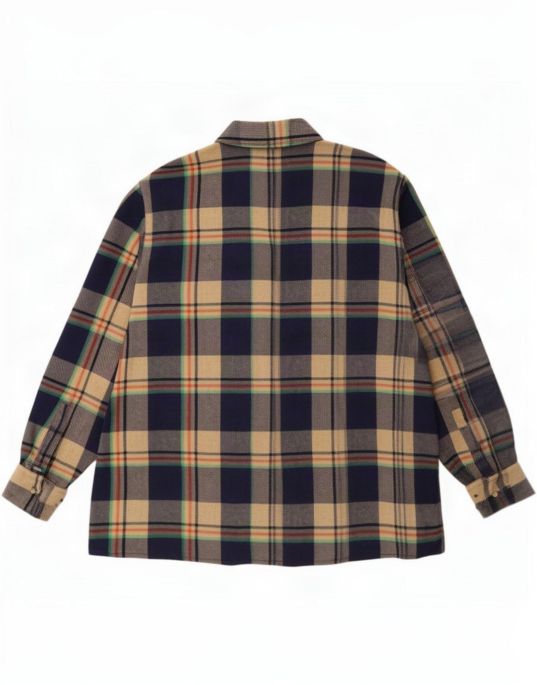 Vintage herre flannel skjorte str. 47 2XL flerfarvet tern