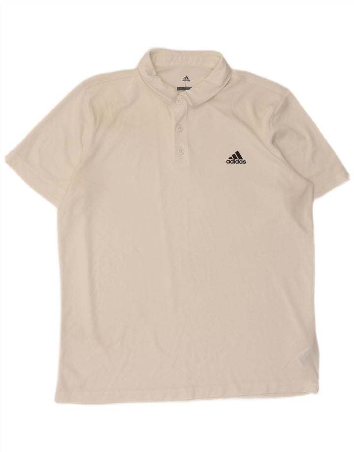 Adidas Herre Climalite Polo Shirt Stor hvid polyester
