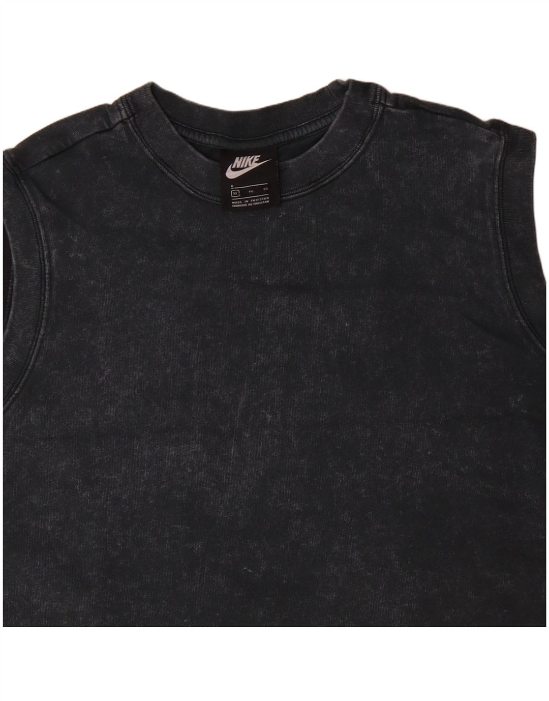 NIKE Womens Crop Vest Top UK 18 XL Grå Bomuld