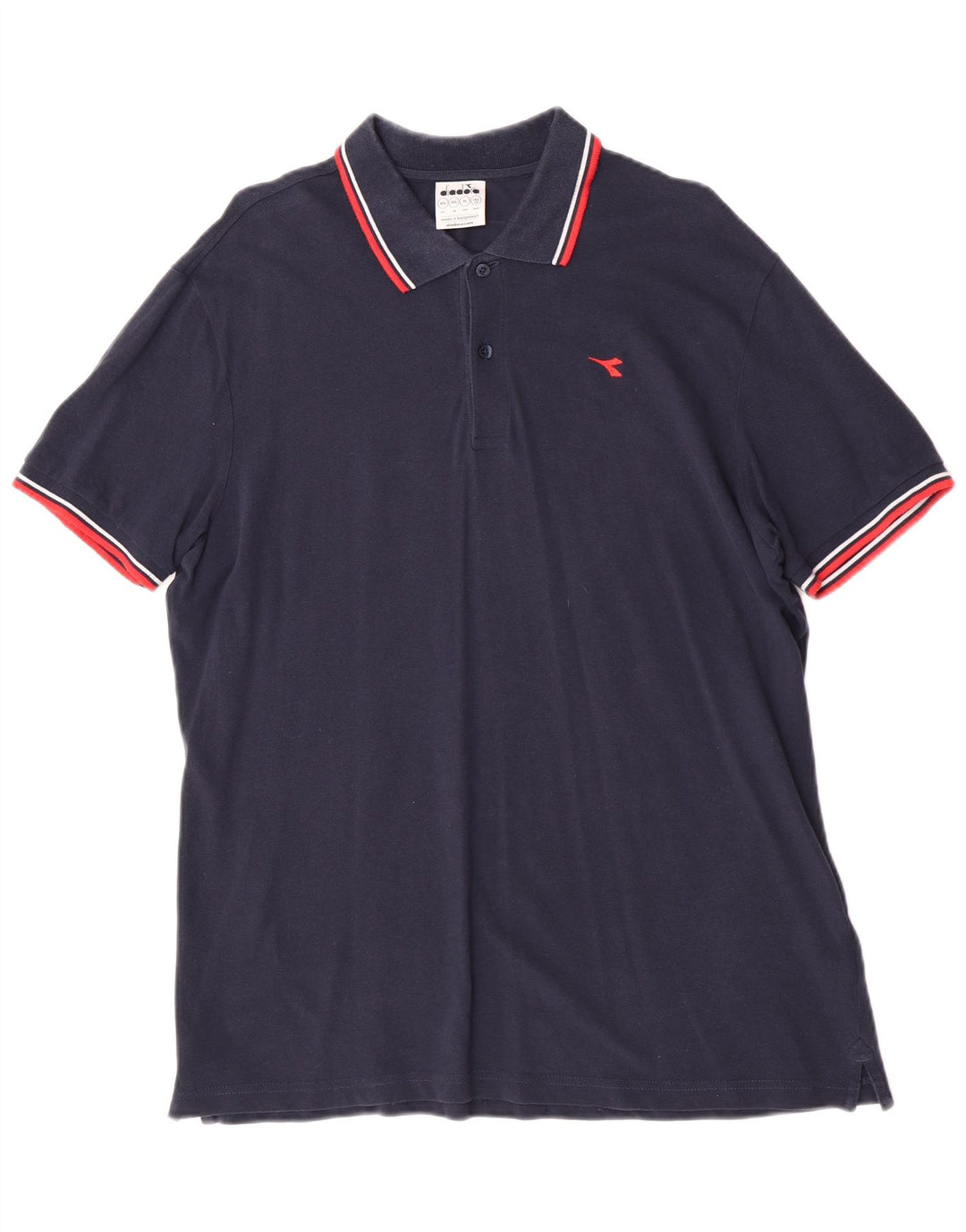 Diadora herre poloshirt 2XL marineblå bomuld