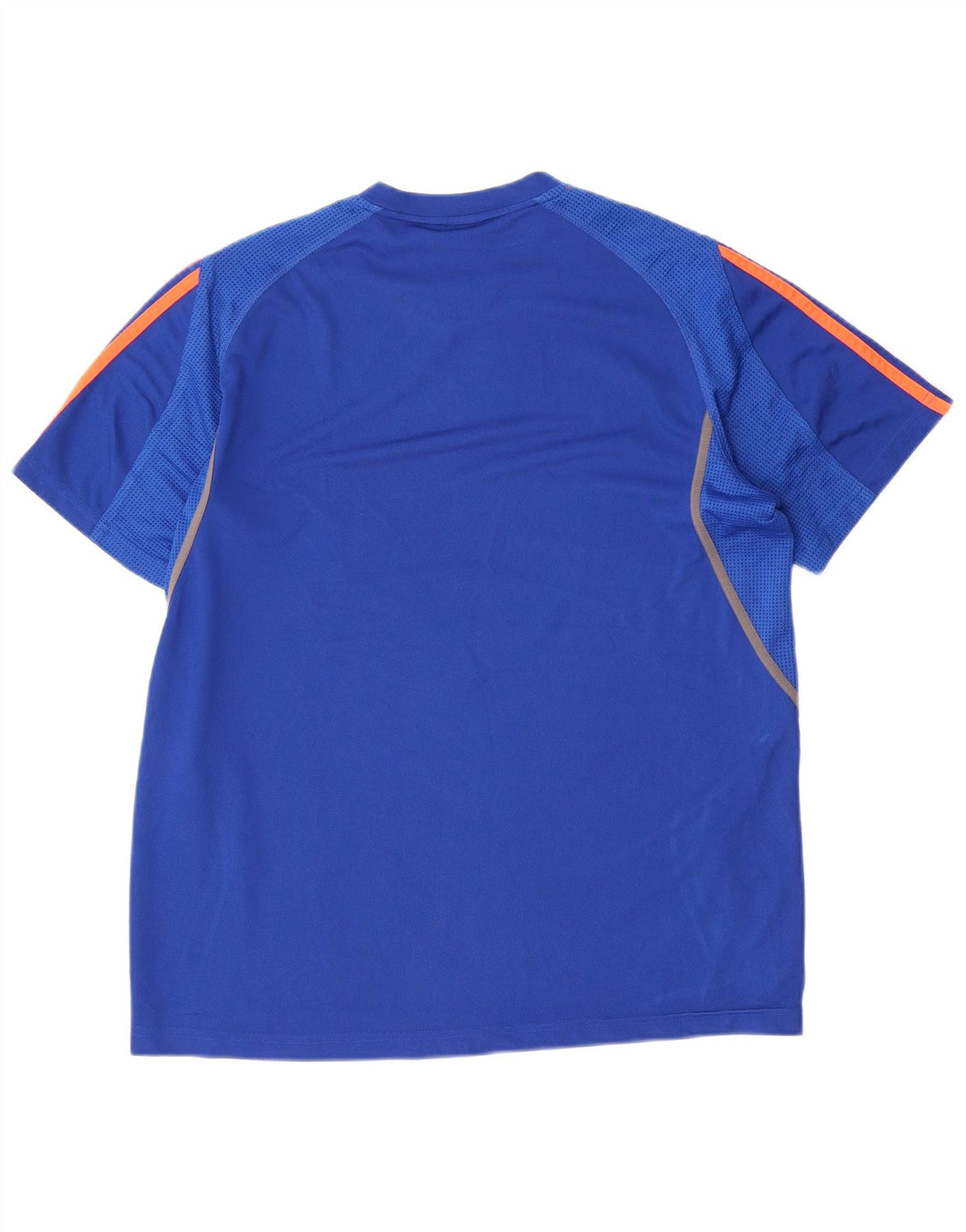 Adidas T-shirt top mellemblå polyester til mænd