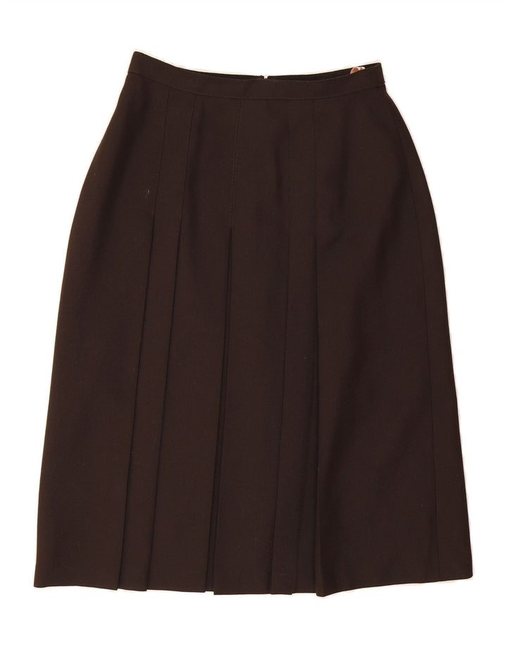 DORENE Womens A-Line Skirt UK 14 Medium W28  Brown Viscose Vintage Dorene and Second-Hand Dorene from Messina Hembry 