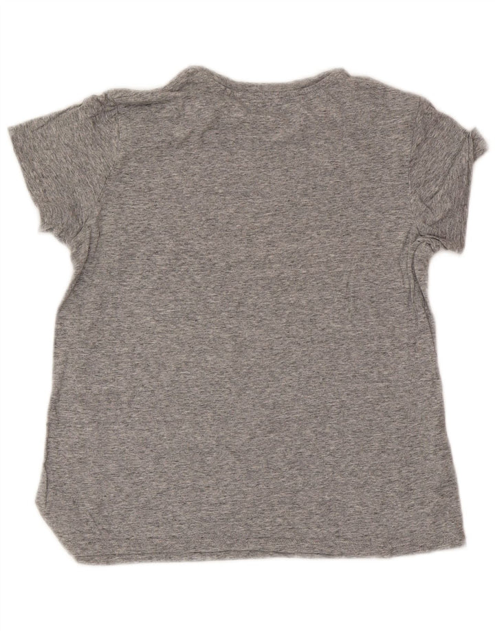 Levi's Dame Grafisk T-Shirt Top UK 10 Små Grå Flecked
