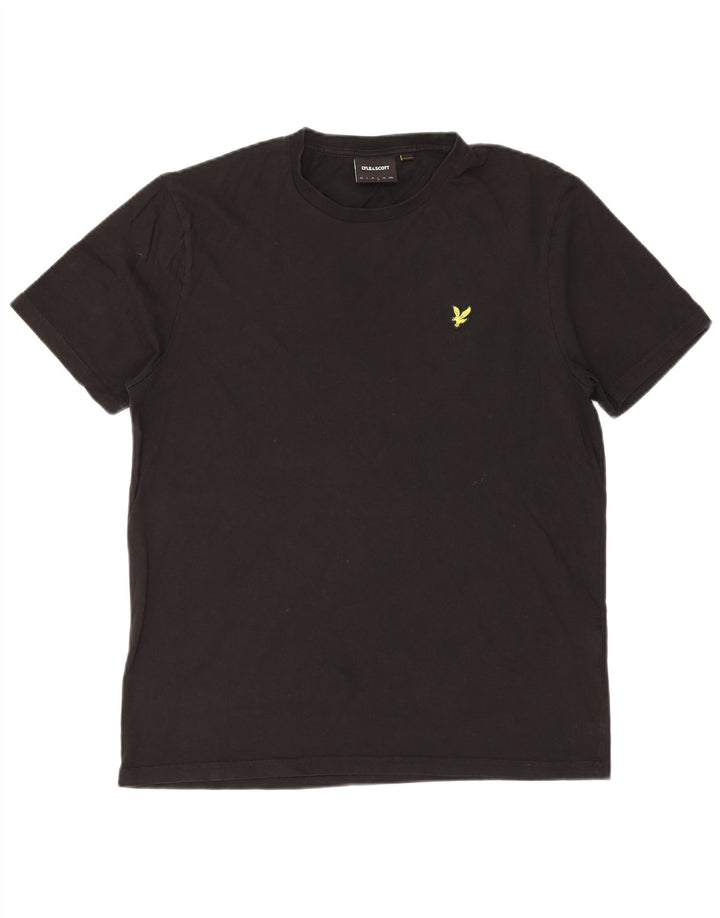 Lyle & Scott Herre T-Shirt Top Stor Sort Bomuld