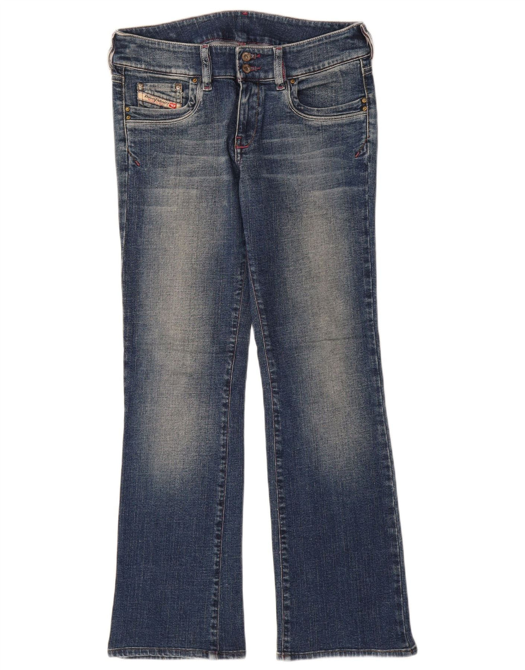 Diesel Dame Bootcut Jeans W30 L29 Blå Bomuld
