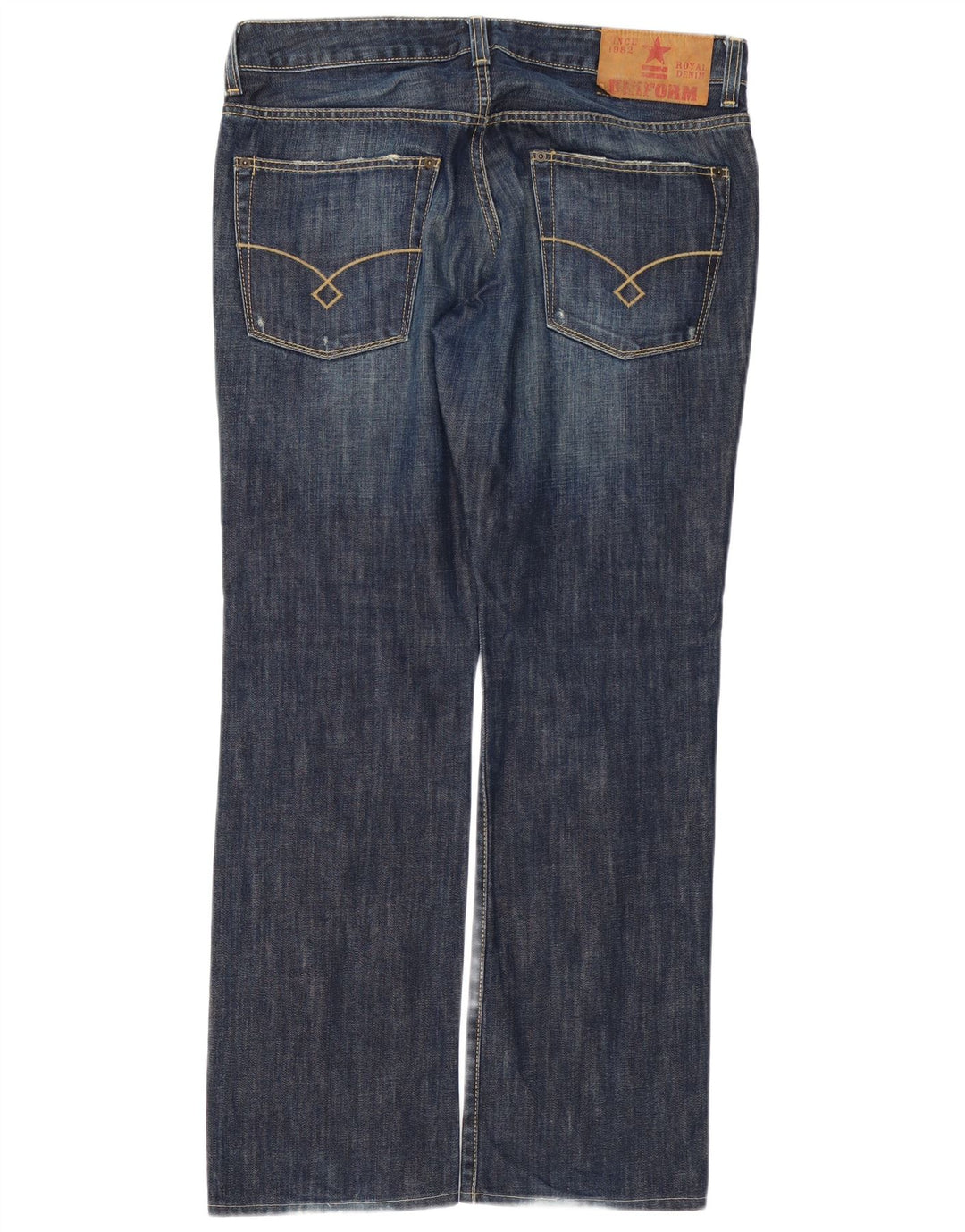 Uniform Herre Straight Jeans W34 L32 Blå Bomuld
