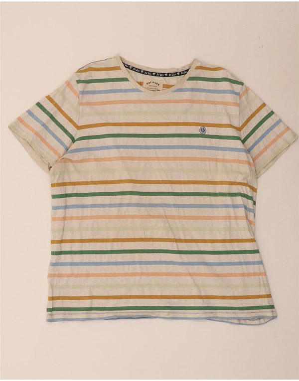 Fat Face Herre T-Shirt Top 2XL Flerfarvet Stribet Bomuld
