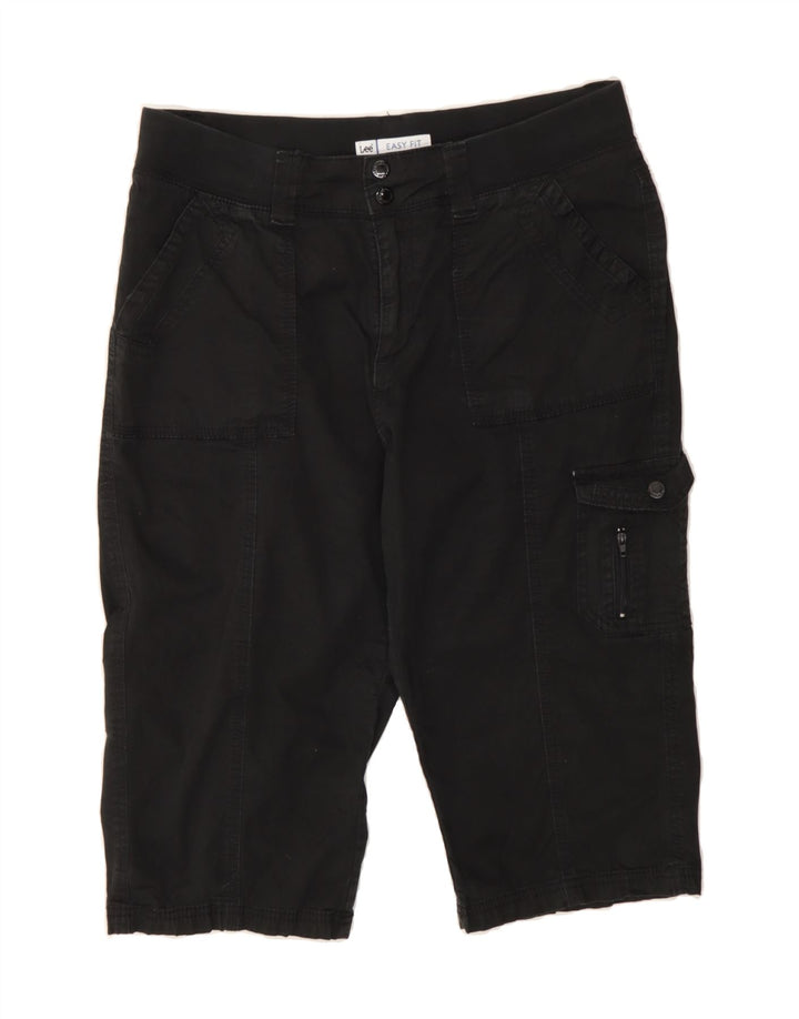 LEE Womens Easy Fit Cargo Shorts US 12 Large W32  Black Cotton Vintage Lee and Second-Hand Lee from Messina Hembry 