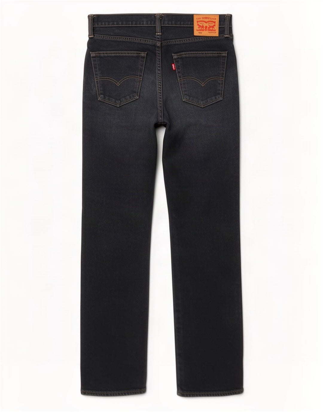Levi's herre 504 lige jeans W32 L32 marineblå bomuld