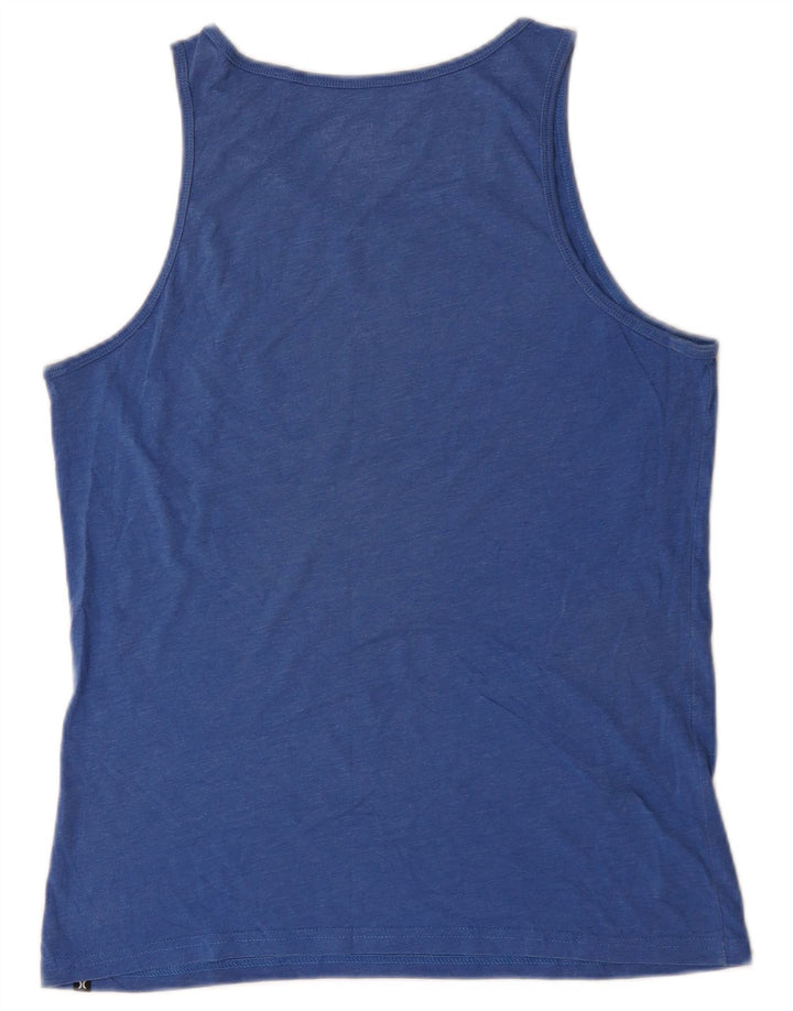 Hurley Herre Premium Fit Grafisk Vest Top Medium Blue Bomuld